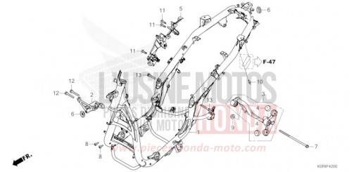 FRAME BODY SH125ADP de 2023